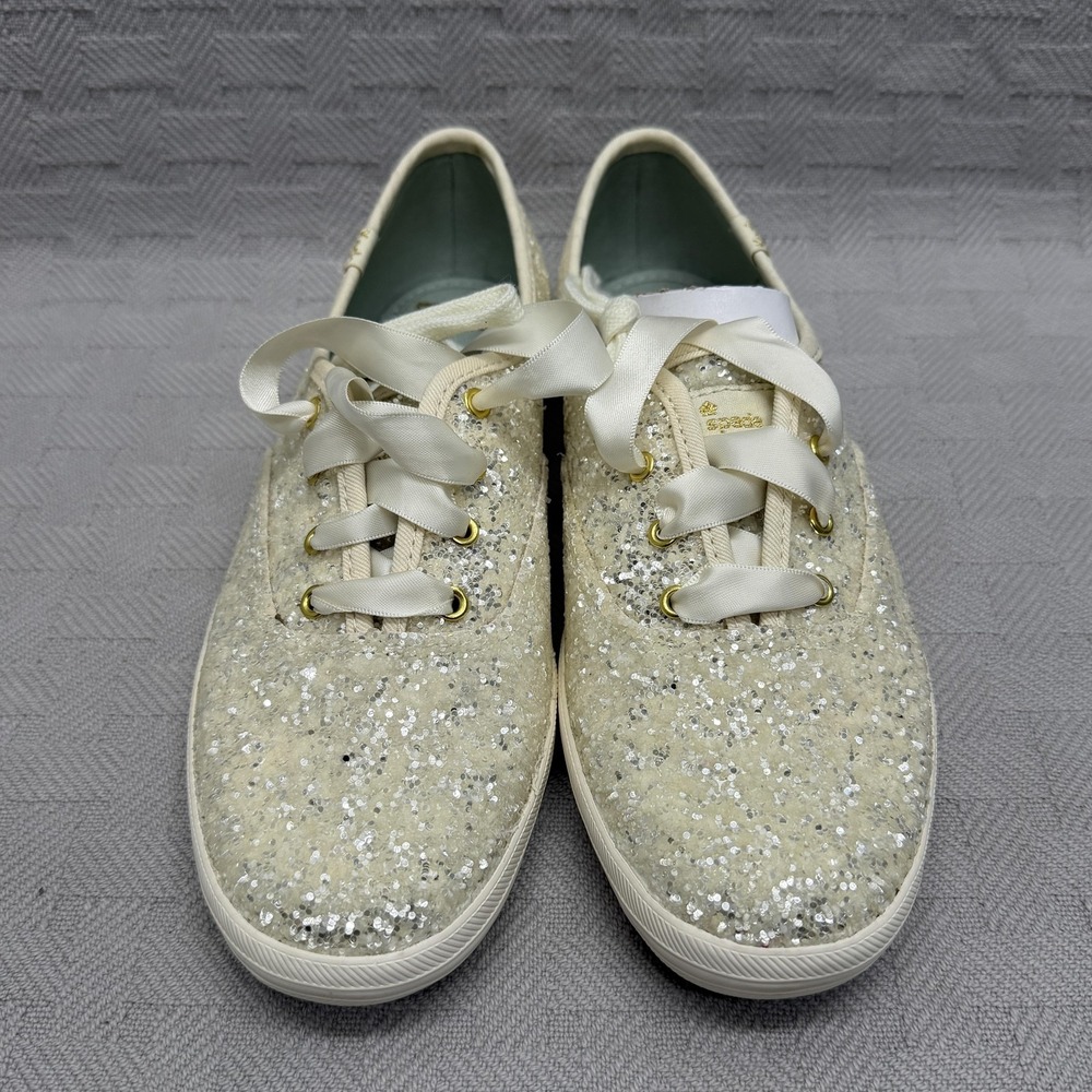 Keds X Kate Spade New York Glitter Shoe Womens Size 7.5 WF53272 - Picture 2 of 8